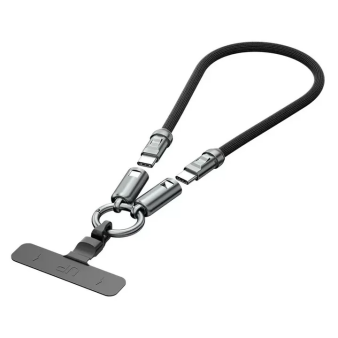 VCOM USB-C Lanyard Charging Cable 240W – Oval Spring-Clasp Neck Strap Cable