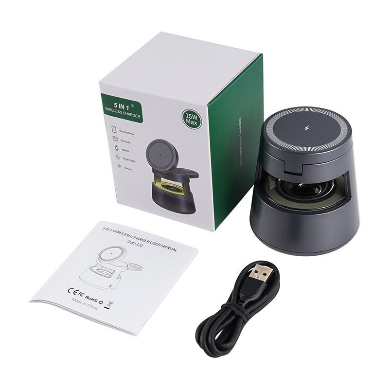 Magnetic 5-in-1 Wireless Charger