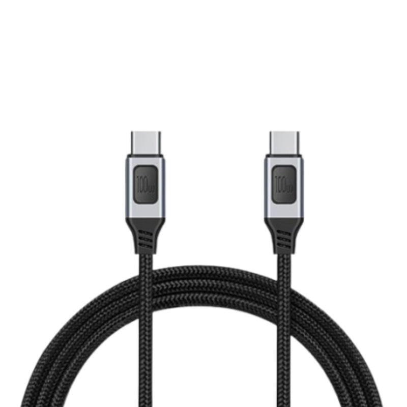 VCOM USB-C to USB-C Cable 100W Fast Charging, USB 2.0 480Mbps Data Transfer, 2M Type-C Cable with Aluminum Shell and Non-Slip Grip