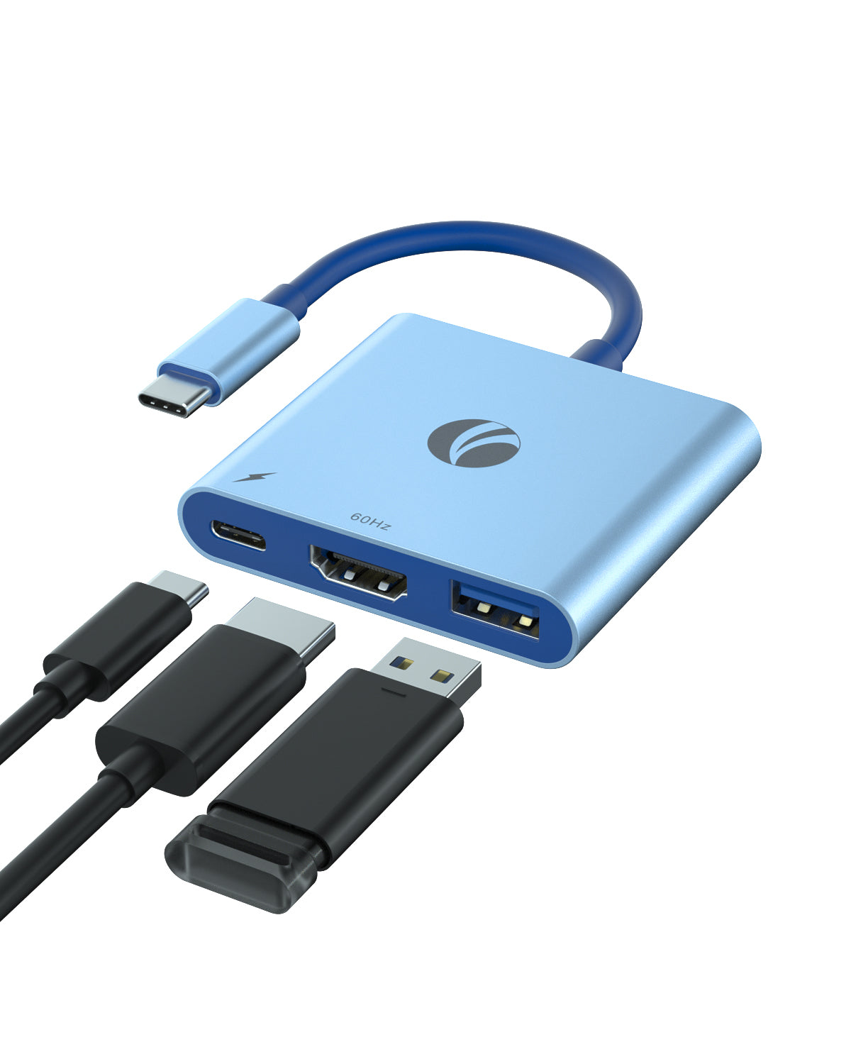 VCOM 3-in-1 4K HDMI Charging Port USB-C Hub