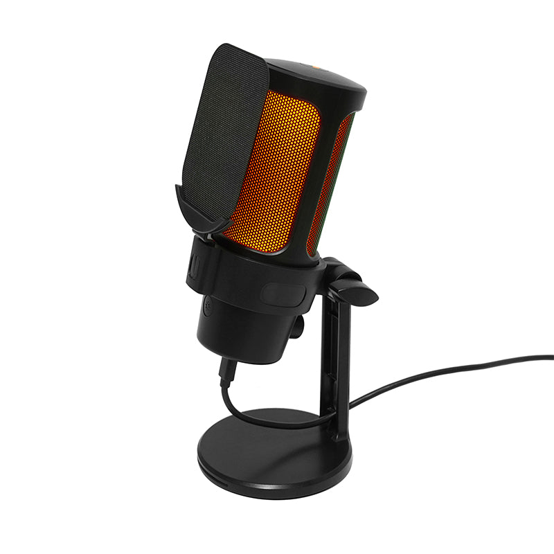 VCOM RGB USB Microphone-Black