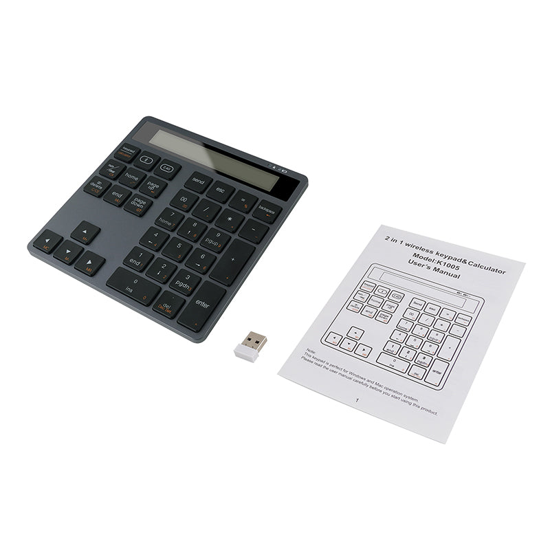 VCOM BT & 2.4G 2-in-1 Dual-Mode Keyboard Calculator