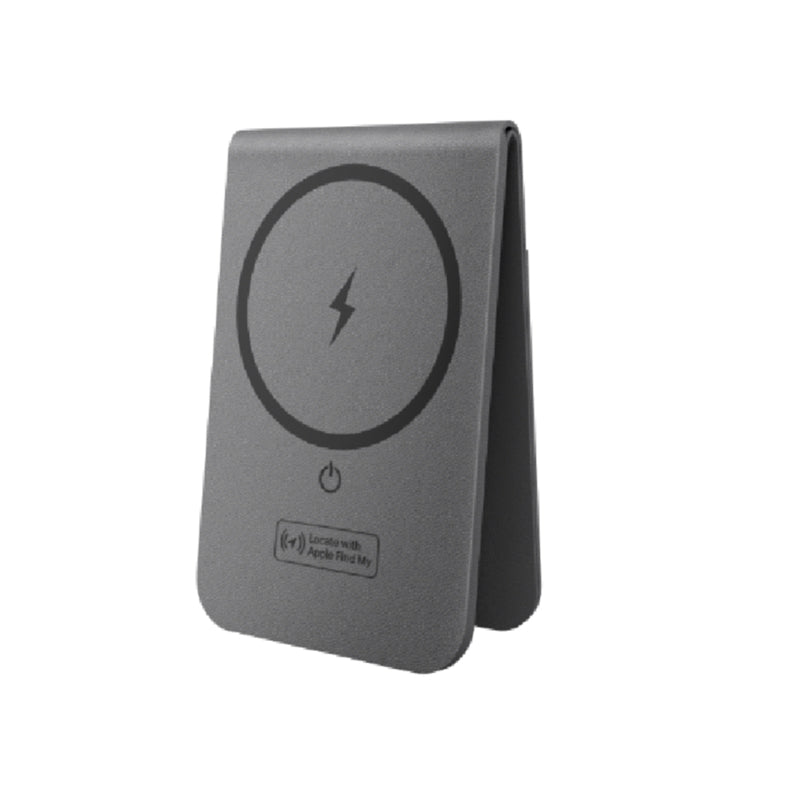 VCOM Magnetic Wallet Stand with Apple Find My Network, MagSafe Compatible Phone Wallet with Wireless Charging Tracker