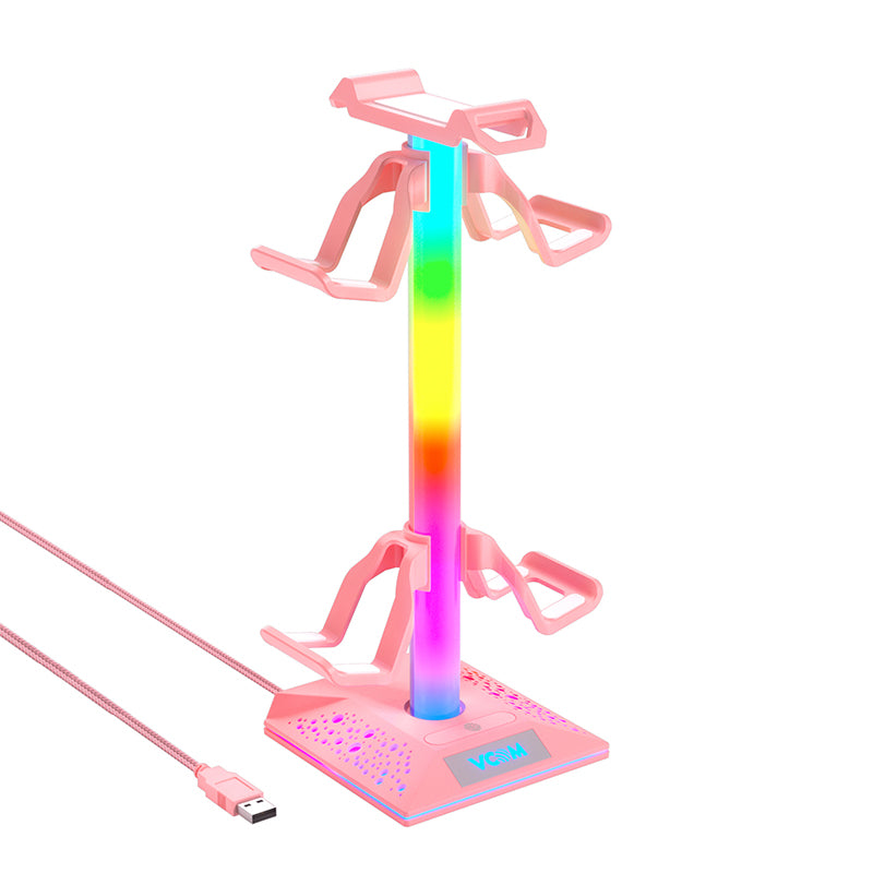 VCOM RGB Headphones Stand with hub