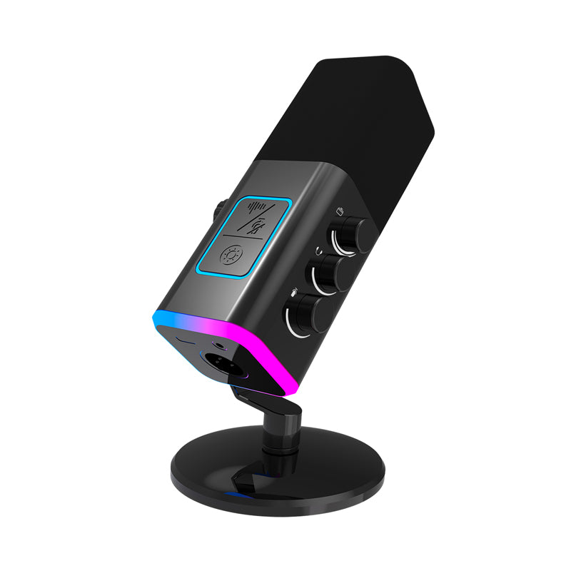 VCOM USB/XLR Dynamic Microphone with Supercardioid Pickup, USB-C & XLR Output for Streaming, Podcasting and Recording