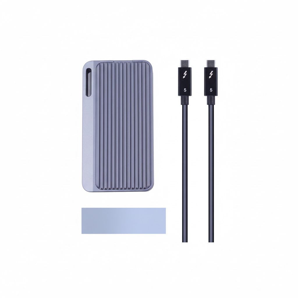VCOM 80Gbps Thunderbolt 5 / USB4 NVMe SSD Enclosure – High-Speed Aluminum External Storage