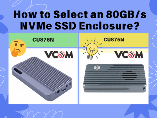 CU875N vs CU876N: A Clear and Complete Guide to Choosing the Right 80Gbps NVMe SSD Enclosure