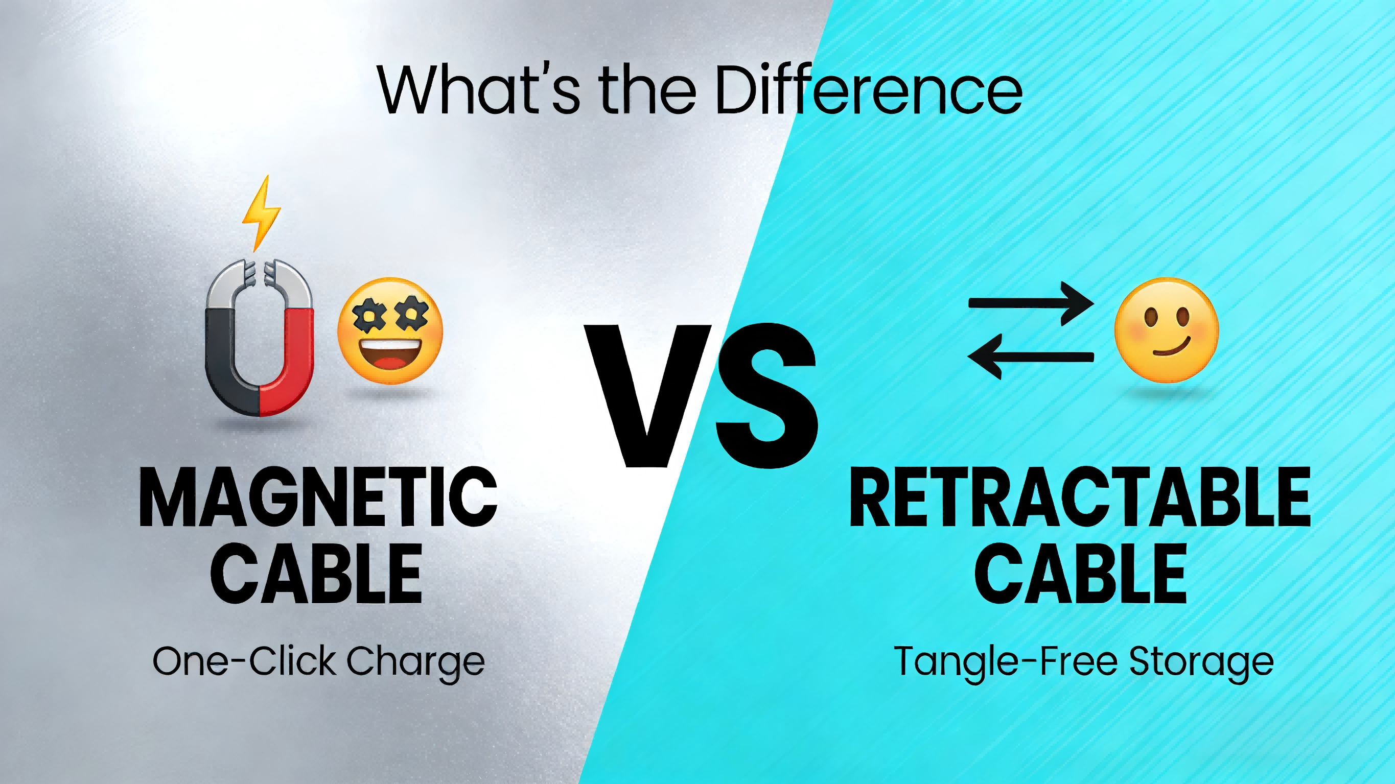 Magnetic Cable vs Retractable Cable: What’s the Difference? – VCOM