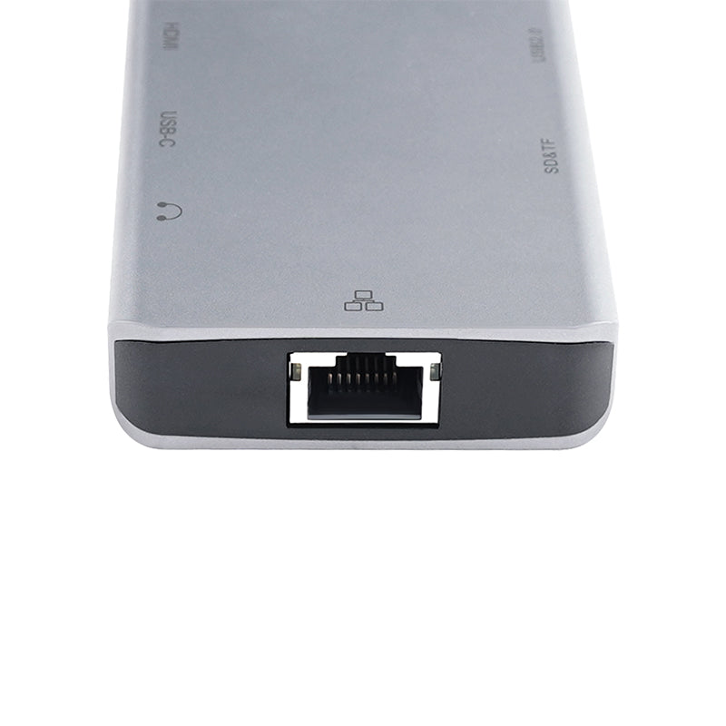 VCOM 13-in-1 USB-C Docking Station Dual HDMI 4K – Type-C Hub with DisplayPort, Gigabit Ethernet, 100W PD Charging, SD/TF Card Reader, USB 3.0 Ports