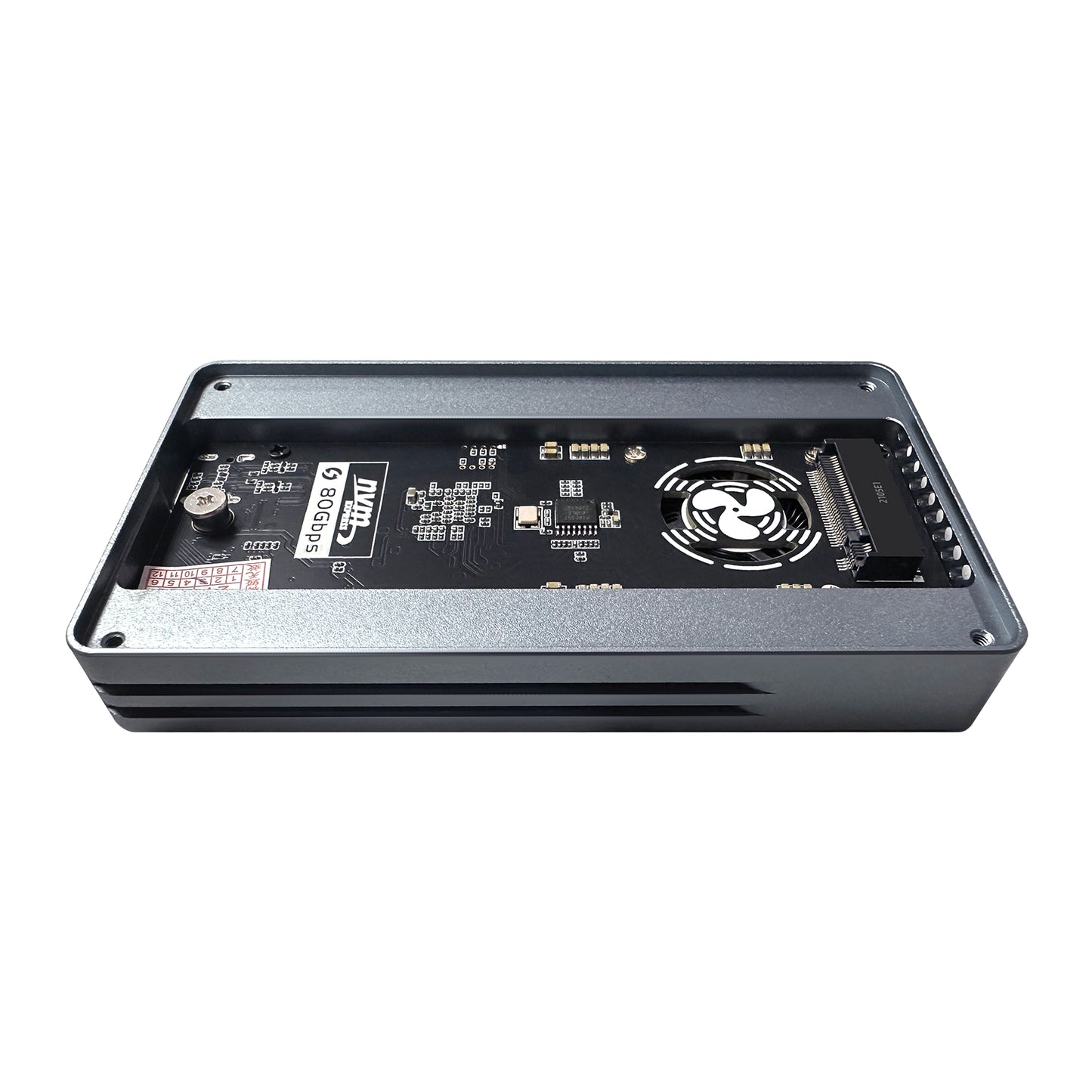 VCOM Thunderbolt 5 NVMe SSD Enclosure – 80Gbps M.2 2280 External Storage Case with Fan
