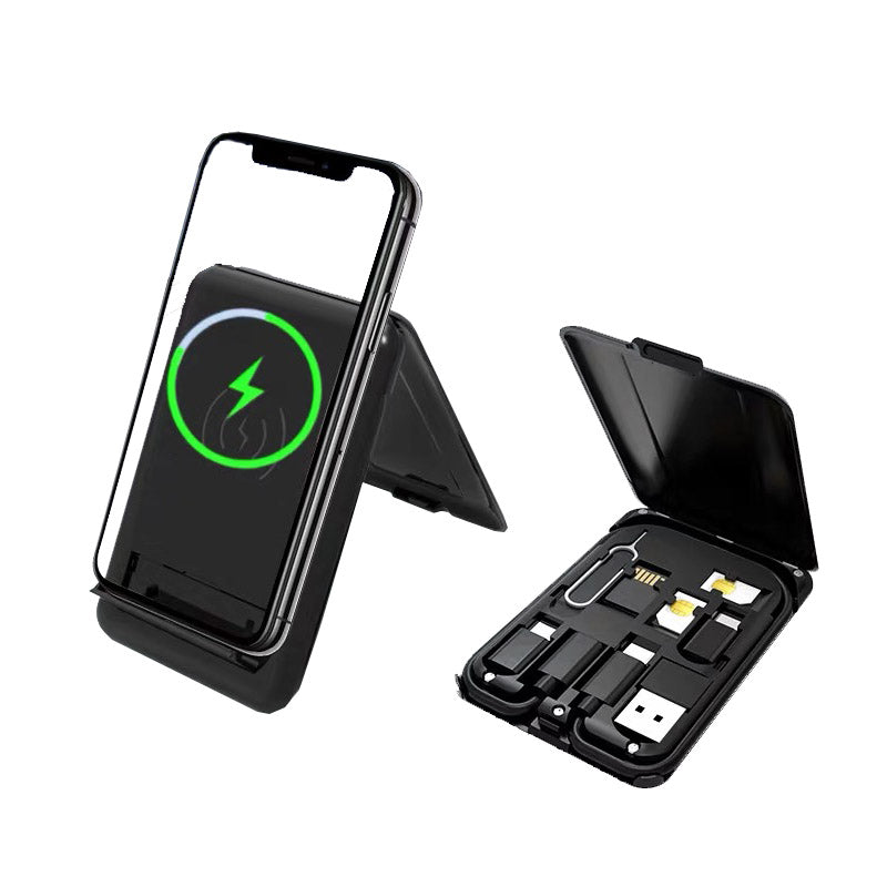 VCOM Wireless Charger with Adapter Kit – 15W Wireless Charging, Multi-Adapter Travel Kit
