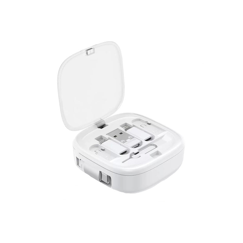 VCOM Retractable USB-C Cable with Adapter Kit – 60W Fast Charging & Multi-Device Travel Cable