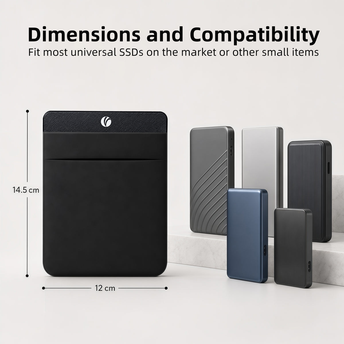 VCOM Laptop-Mounted Hard Drive Sleeve