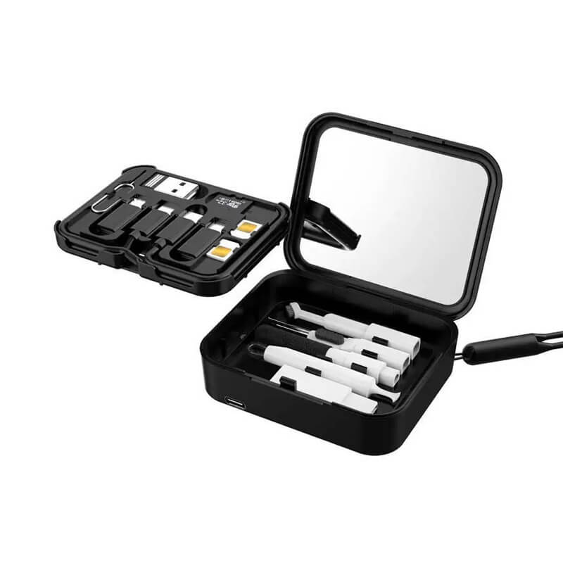 VCOM Magnetic Wireless Charger with Cleaning Kit – 3-in-1 15W Fast Charging & Device Care Set