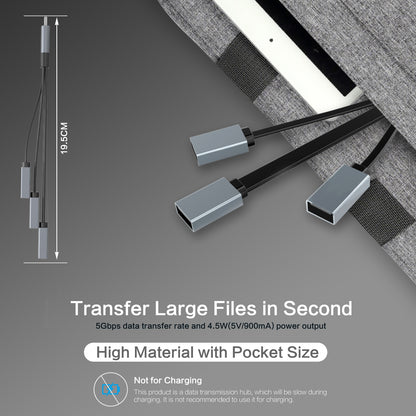 VCOM 3-in-1 Ultra Slim USB 3.0 Data Hub
