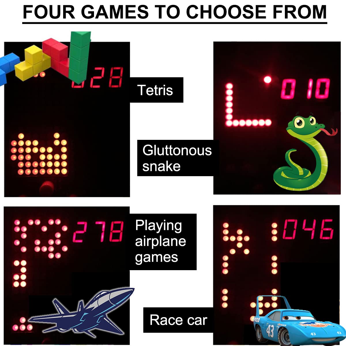 DIY Pixel Handheld Game Console Kit – Retro Mini Game Console Soldering Project with STC Microcontroller for STEM Learning