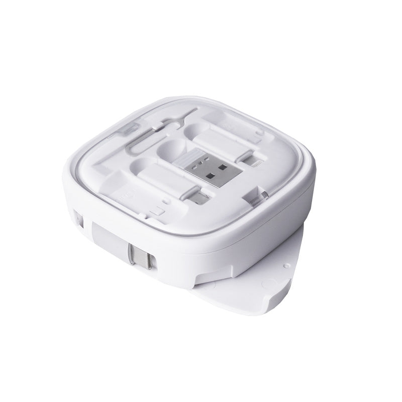 VCOM Retractable USB-C Cable with Adapter Kit – 60W Fast Charging & Multi-Device Travel Cable