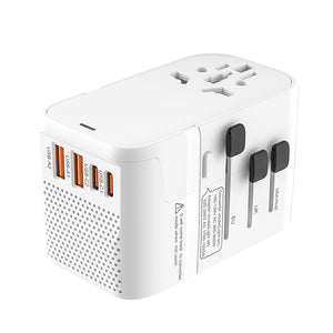 VCOM Dual Mode Travel Adapter with USB Fast Charging – For 100–240V Dual Voltage Devices