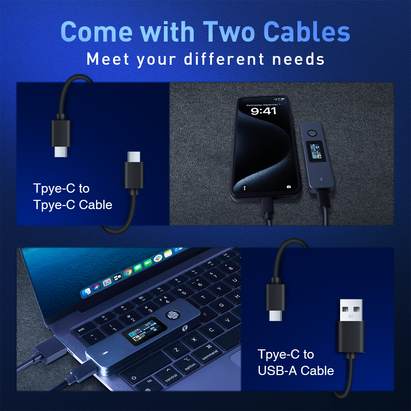 Корпус SSD-накопителя со сканером отпечатков пальцев для NVMe и SATA 10 Гбит/с