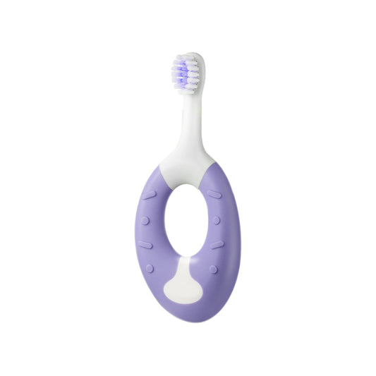 VCOM Soft Silicone Toddler Toothbrush Set (3 Pack) for Ages 1–3 – DuPont Antibacterial Bristles, Donut-Grip Training Toothbrush, BPA-Free Baby Toothbrush