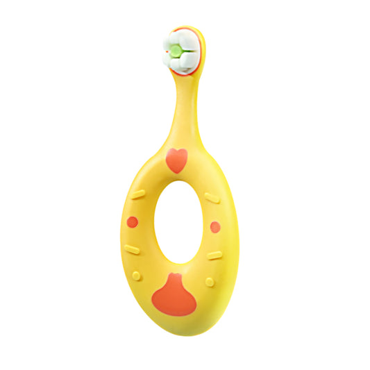 VCOM Soft Silicone Toddler Toothbrush Set (3 Pack) for Ages 1–3 – DuPont Antibacterial Bristles, Donut-Grip Training Toothbrush, BPA-Free Baby Toothbrush