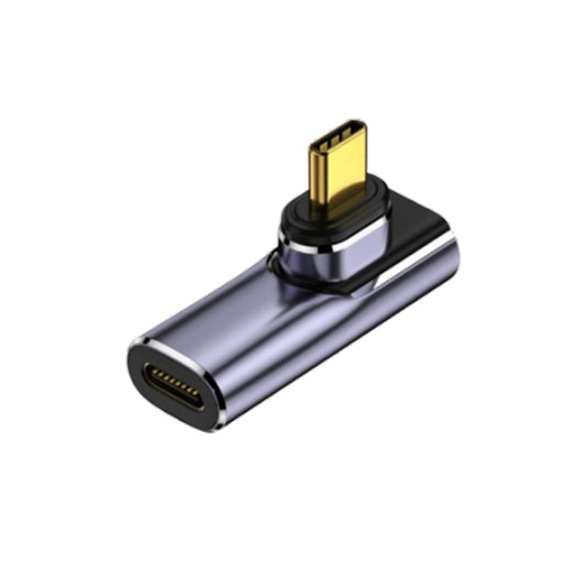 VCOM USB-C 90 Degree Magnetic Adapter 40Gbps, 100W USB-C Male to Female Right Angle Adapter with 8K@60Hz Video