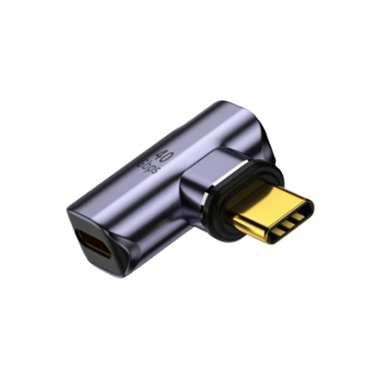 VCOM USB-C to USB-C 90° Adapter 40Gbps, 100W USB-C Right Angle Adapter with 8K@60Hz Video