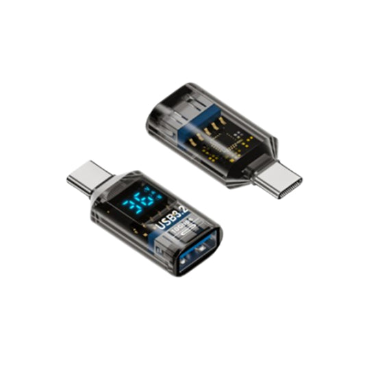 VCOM USB 3.2 Gen 2 Adapter with Digital Display – 36 W Fast Charging, Real-Time Power Monitor