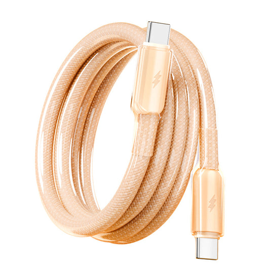 VCOM USB-C to USB-C 60W Charging Cable, 480Mbps USB2.0 Data Transfer Type-C Cable, 1m Straight Connector (Orange)