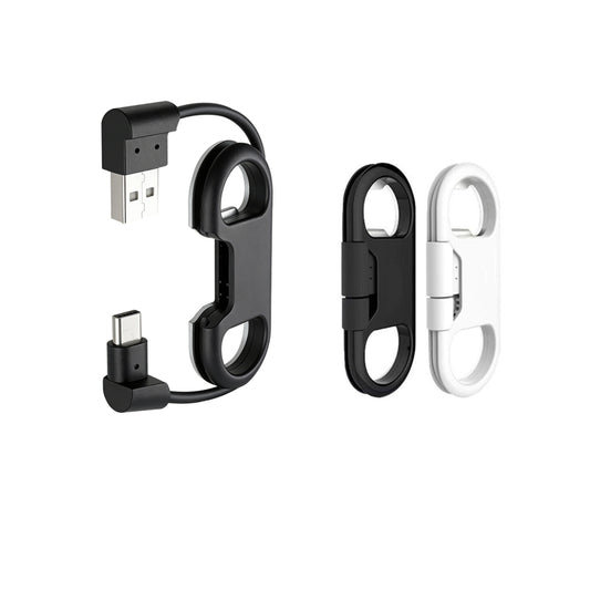 VCOM Corkscrew USB-C Charging Cable with Bottle Opener, 27W 480Mbps Data Transfer, 0.2m Type-C Cable