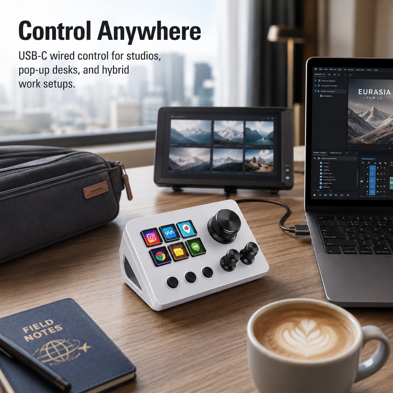 VCOM MBox N3 Macro Pad – компактная управляющая дека USB-C