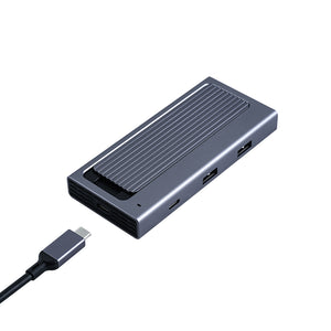 VCOM NVMe Enclosure M.2 to USB-C - Compatible with NVMe & SATA SSDs