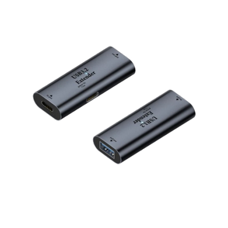 VCOM USB-C to USB-A Extension Adapter 10Gbps – USB-C Female to USB-A Female Converter with 15W Power Supply, LED Indicator, OTG & Signal Extension Support