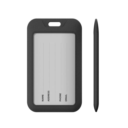 VCOM Luggage Tag Holder with Apple Find My Network, Bluetooth Travel Luggage Tracker Tag with Wireless Charging, Waterproof Smart Suitcase Tracker for iPhone