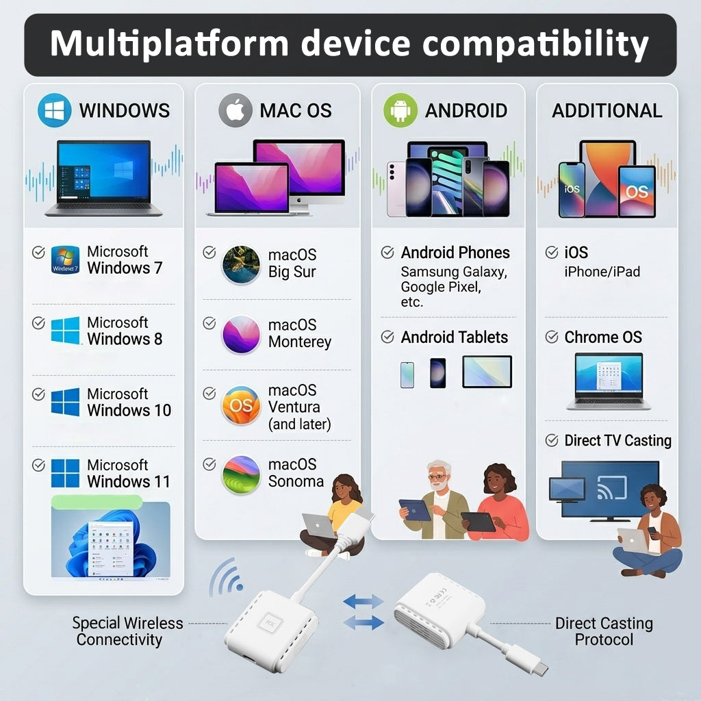 VCOM Wireless USB-C HDMI Extender DD545-TC