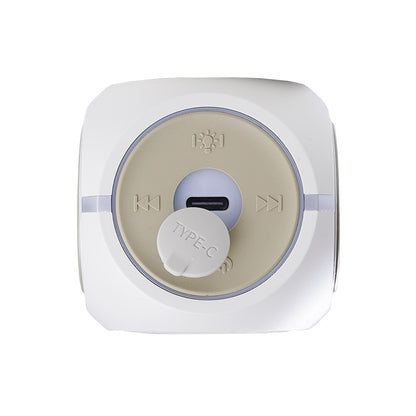 VCOM 360° Rotating Bluetooth Speaker with RGB Lights – Portable Wireless TWS Stereo Speaker