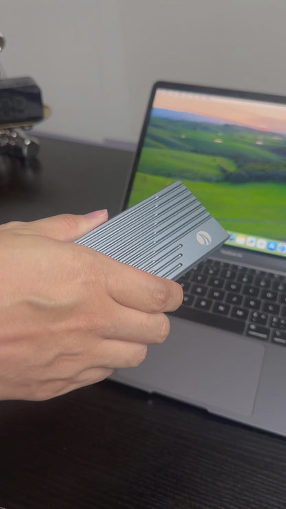 VCOM Thunderbolt 5 NVMe SSD Enclosure – 80Gbps M.2 2280 External Storage Case with Fan
